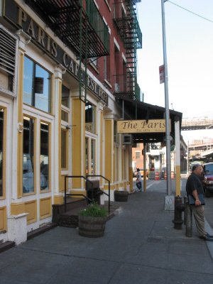 The Paris Cafe, 119 South Street,  NYC