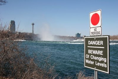 An Understatement, Near The Brink Of The Horseshoe Falls, Niagara Falls, Ontario