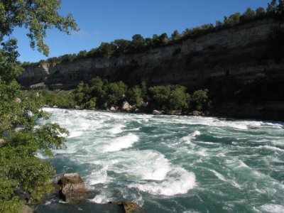 Niagara River below Falls - White Water Walk