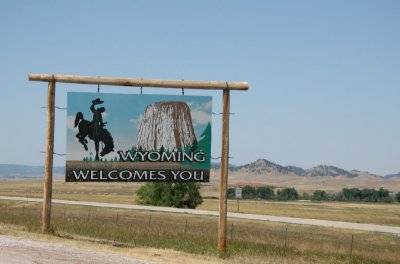 Entering Wyoming