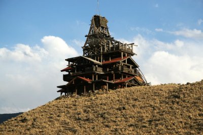 The Smith Mansion, near Cody (Wapiti), Wyoming