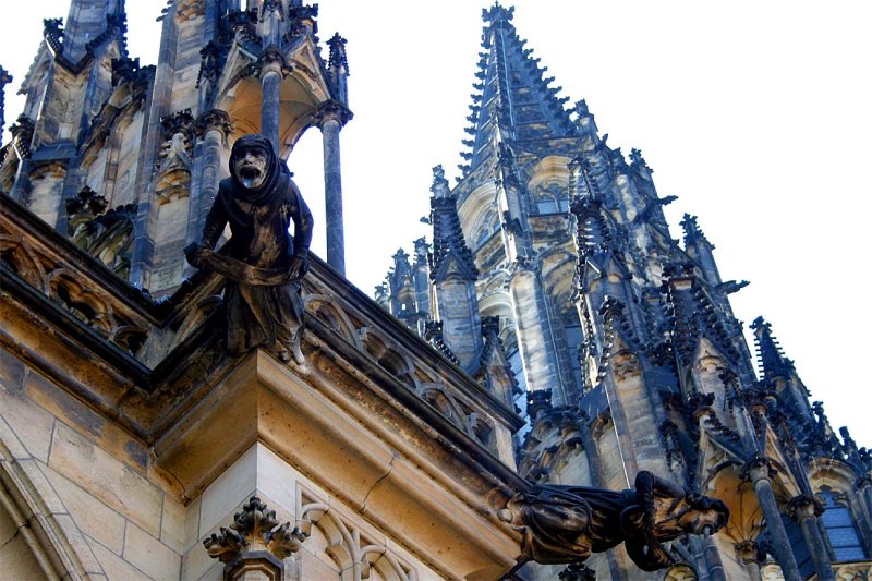 Gargoils on St. Vitus Cathedral