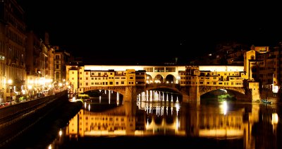 Ponte Vecchio Bridge at Night