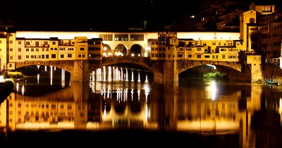 Ponte Vecchio Bridge at Night