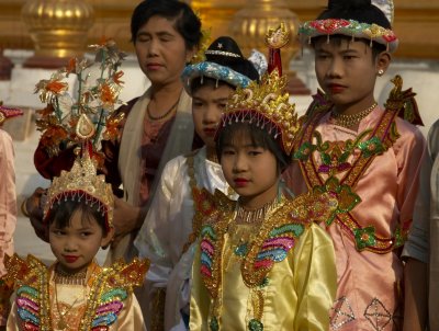 Ceremony in Shwezigon Pagoda