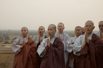 Group of Korean monks, Bagan
