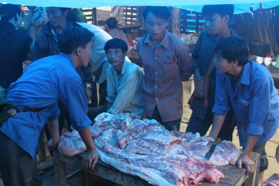 Bac Ha meat market