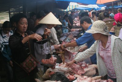 Bac Ha meat market