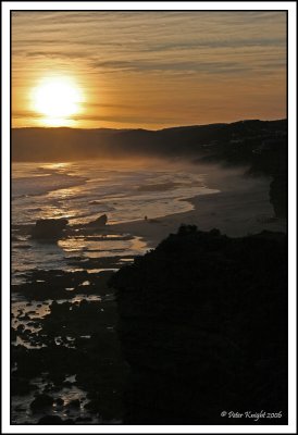 3657 Aireys Inlet Sentinel Rock Fairhaven from Spit Pt sunset.jpg