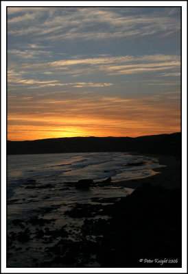 3673 Aireys Inlet Sentinel Rock Fairhaven from Spit Pt sunset.jpg