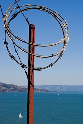 Barbed Wire on the Golden Gate Bridge