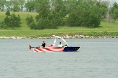 Patriotic Boat