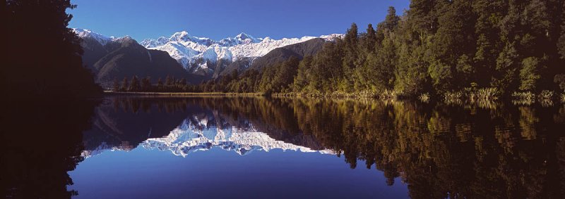 Lake Matheson calm, Westland, New Zealand