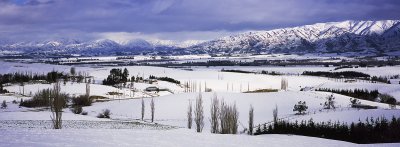 Fairlie Basin in winter, Canterbury, New Zealand