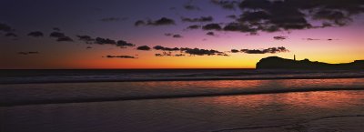 Castlepoint sunrise from the beach, Wairarapa, New Zealand