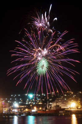 Fireworks, Lyttelton, Canterbury, New Zealand