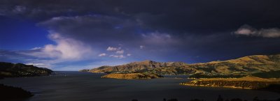 Late afternoon sunlight, Lyttelton Harbour, Canterbury, New Zealand