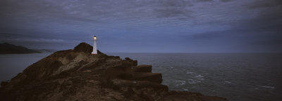 Castlepoint Lighthouse at dusk Wairarapa, New Zealand