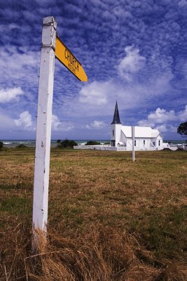 Church at Raukokore, Bay of Plenty, New Zealand