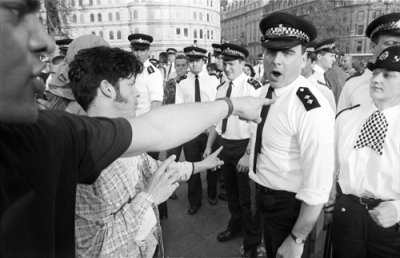 Demonstration Trafalgar Square London England 1994