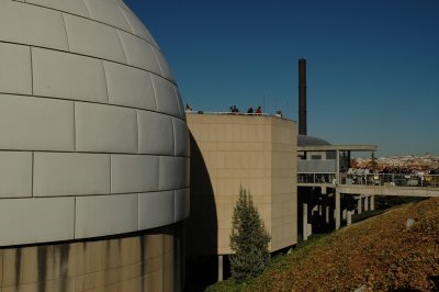 Madrid planetarium in eclipse light
