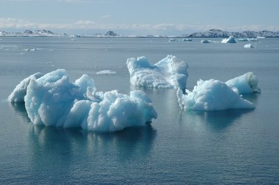 Icebergs close to Nuuk
