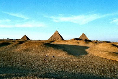 Sunset, Giza plateau, Egypt