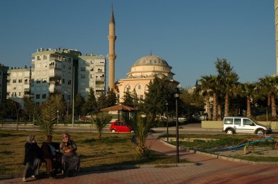 Moske in evening light, Antalya, Tyrkey