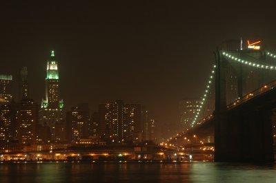 New York skyline set fra Brooklyn