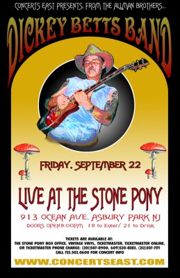 Dickey Betts Poster for Concerts East