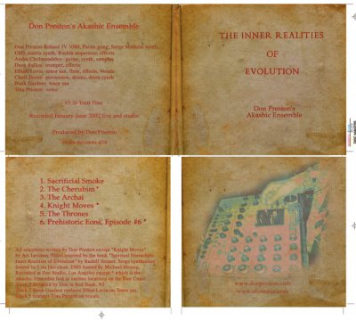 Don Preston Inner Realities CD layout