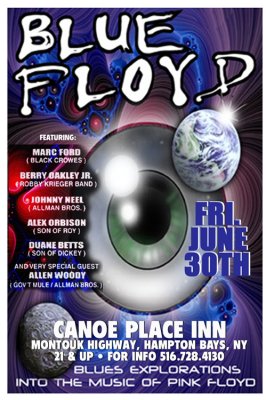 Blue Floyd Postcard for Concerts East