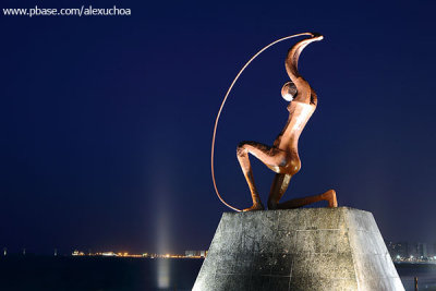 Esttua de Iracema Guardi, Praia de Iracema, Fortaleza, Ceara