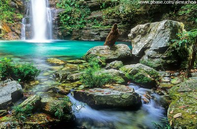 Cachoeira de Santa Brbara, Chapada dos Veadieiros, GO