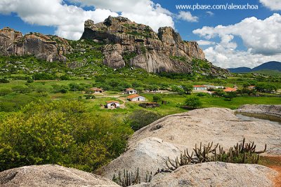 Detalhe da pedra cabeça do Dragão na Serra do Padre, Quixadá _1924