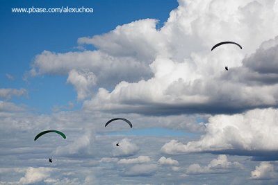 Parapentes no céu de Quixadá_3549