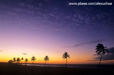 crepúsculo na praia do cumbuco