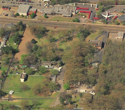 Graceland property looking West