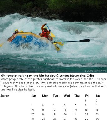 Whitewater rafting on the Rio Futaleuf, Andes Mountains, Chile