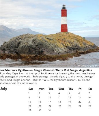Les Eclaireurs Lighthouse, Beagle Channel, Tierra Del Fuego, Argentina