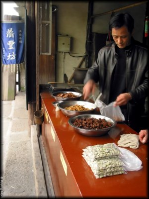 A variety of tofu products