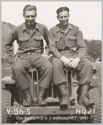 Don Knuth[WI] & Sig Hoffman[NY]- 1945