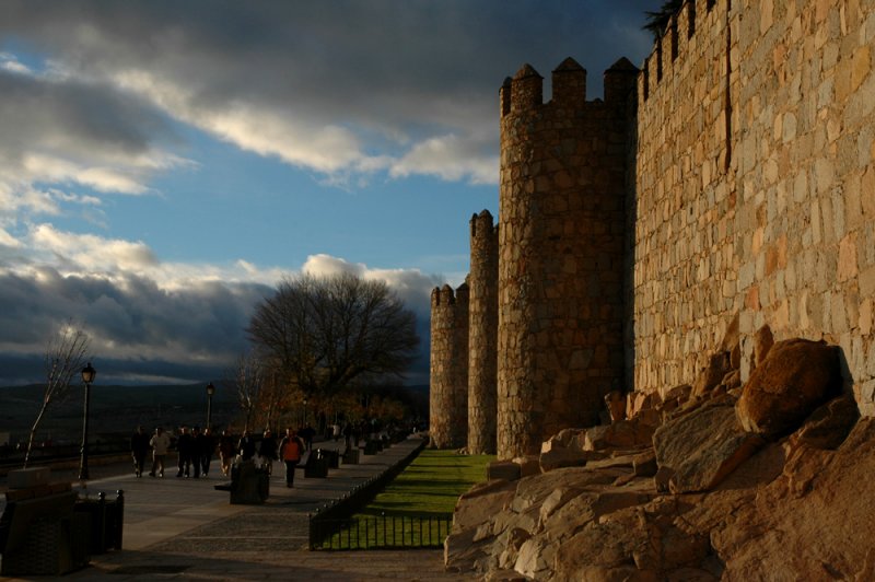 Walls at sunset