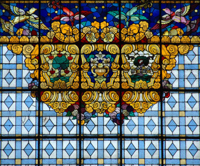 Stained-glass window - Ribera Market Bilbao