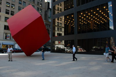 Cube at the financial district