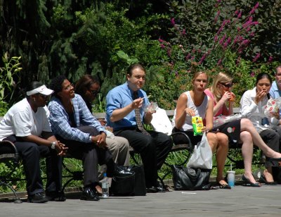 Lunch time - City Hall Park