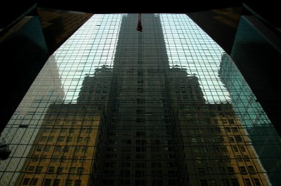Reflection of the Chrysler building