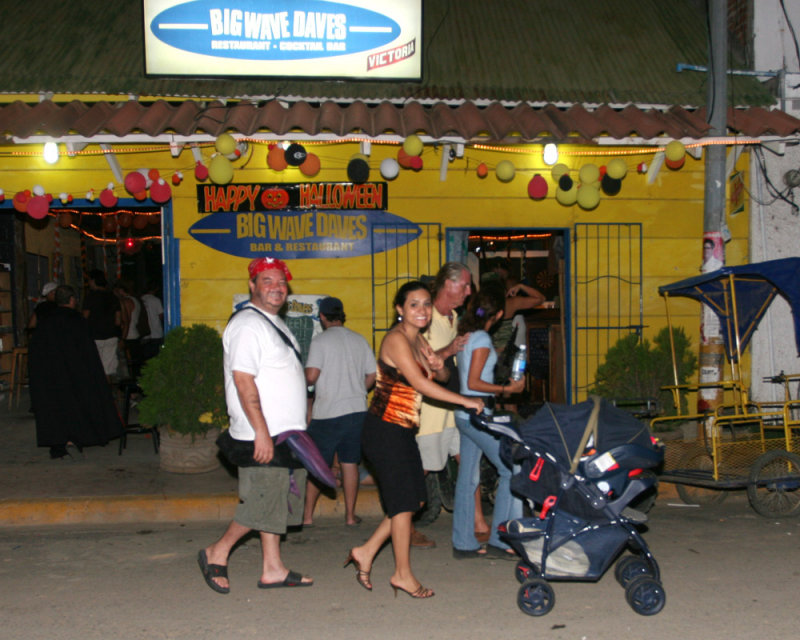 Nothing like a nice family stroll on Halloween night.