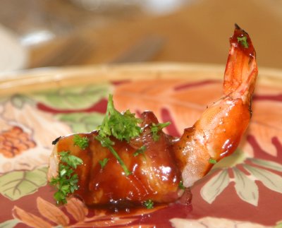 Pepperjack Cheese Stuffed Shrimp with Spicy Barbecue Sauce