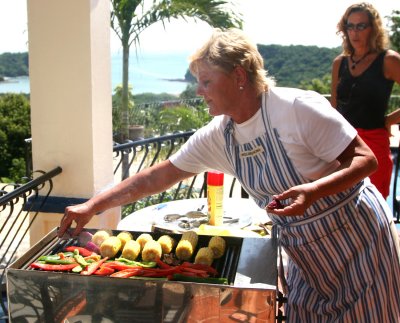 Grilled Vegetables with Lime-Cilantro Butter